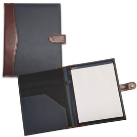 Padfolio Carpeta Porta Documentos Profesional (IMAN (CARTA), MIEL/AZUL)