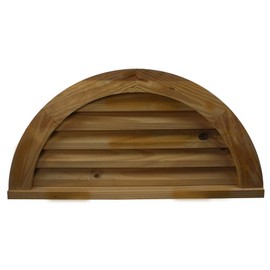 Shed Windows and More Wooden Gable Vent 40" Half Moon Louvered Vents