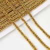 NBEADS 25 Yards Gold Lace Trim Ribbon, 0.23 Inch Gimp