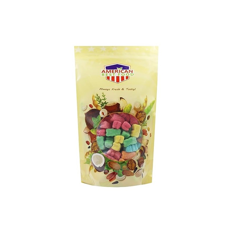 American Best Food Assorted Sour Neon Gummy Bears (1.5 lb)