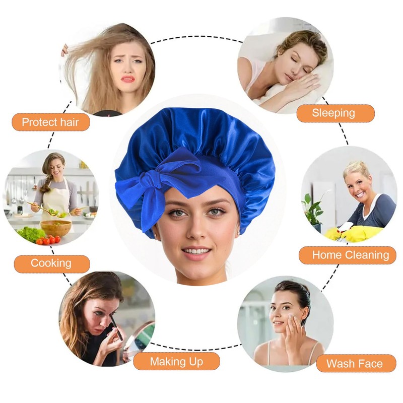 iLamvie Silk Bonnet,Adjustable Satin Bonnet,Hair Bonnet For Sleeping,Bonnet,Soft And Comfortable