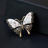 Danshinbow Clothing Crystal Hollow Out Butterfly Brooch Rhinestone Party Dress