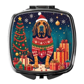 Caroline's Treasures Bloodhound Christmas Compact Mirror