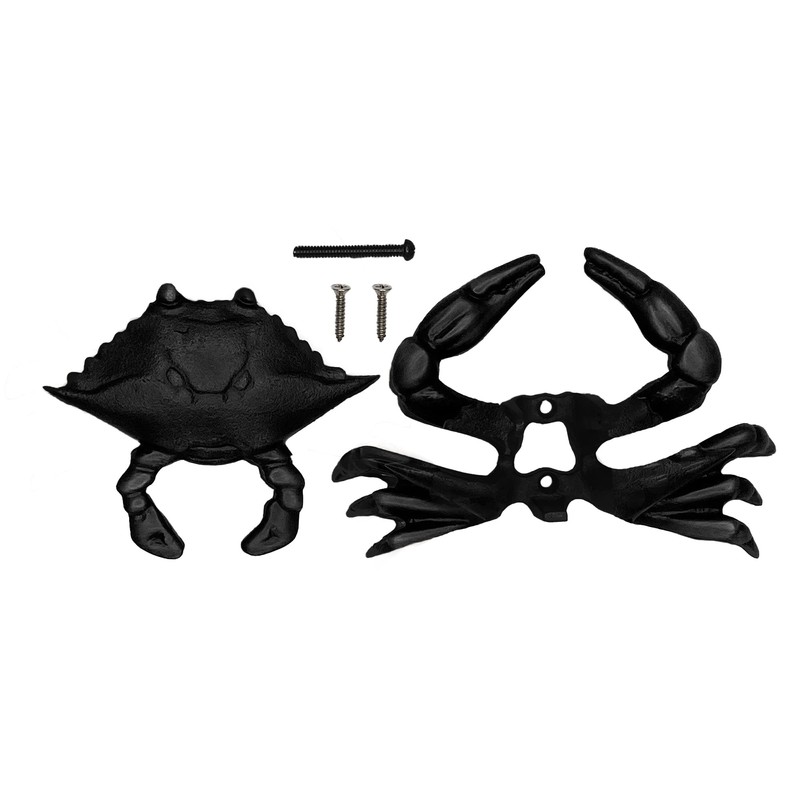 Crab Door Knocker - Matte Black (Standard Size)