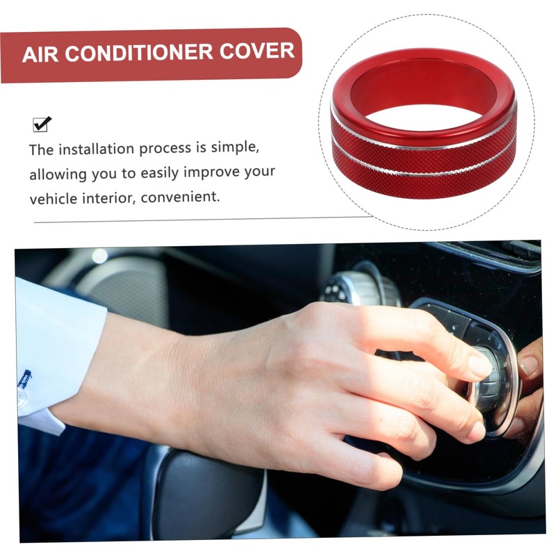 PACKOVE 12pcs Air Conditioner Knob Trim Cover Stylish Console Knob