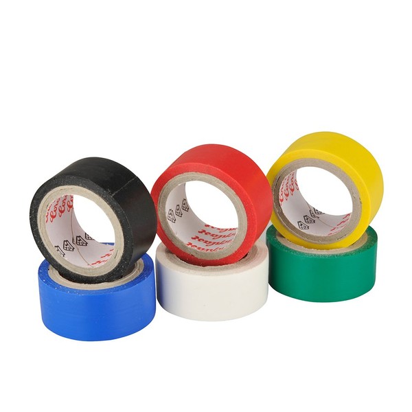 UNITEC 20651 Isolier und Klebeband, 6 Rollen, Fablich sortiert