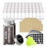 SWOMMOLY 66 Glass Spice Jars with 703 Spice Labels, Chalk