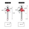 Saipor 5pcs 1/4” Shank Round Over Router Bit Roundover Edging