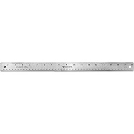 Westcott Stainless Steel Office Ruler with Non Slip Cork Base, 18 Inch (10417)