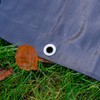 waterproof tough 240gsm black tarpaulins/builders tarps/camping ground sheet (1m x1m)