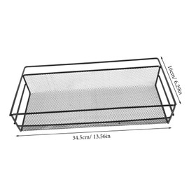 Mobestech Wall Mounted Rustic Metal Wire Basket Multi Functional Kitchen Organizer for Draining Storage Easy Install Wall Storage Ample Ventilation Capacity for Home