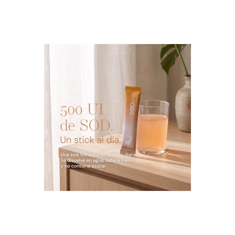 Sodimel Suplemento Antioxidante Superóxido Dismutasa Sod 500 Sticks