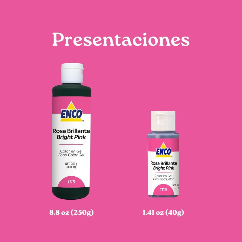 ENCO Color en Gel Rosa Brillante 250g
