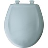 Bemis 200SLOWT 344 Lift-Off Plastic Round Slow-Close Toilet Seat, Heron