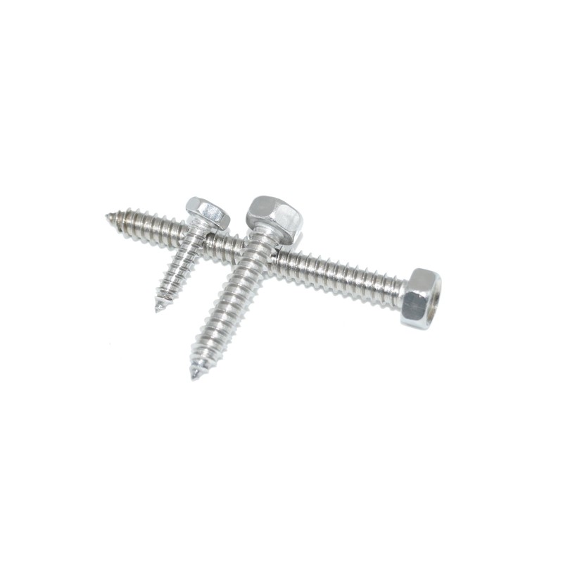 Hexagon Tapping Screws 8 x 25 Pack of 6 Stainless