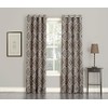 Sun Zero Dyson Global Medallion Print Grommet Curtain Panel,Stone Beige,50"