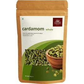 Green Cardamom Pods (150g/ 5.3z) | 8mm Large size Green Elaichi | Non GMO, Hand picked from India in Resealable Ziplock Pouch