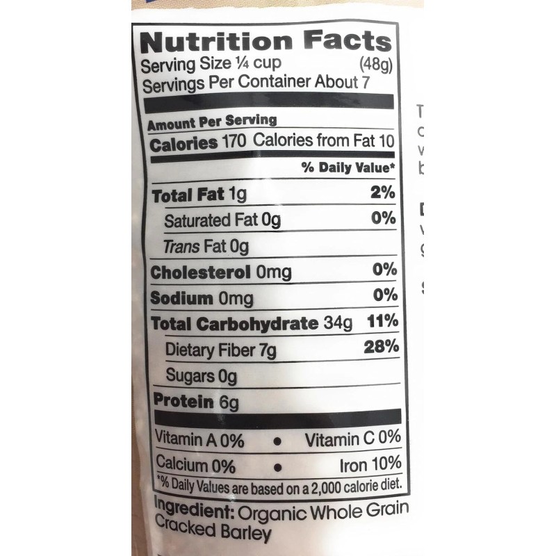 Shiloh Farms Organic Barley Grits 12 Ounce Pack Of 2