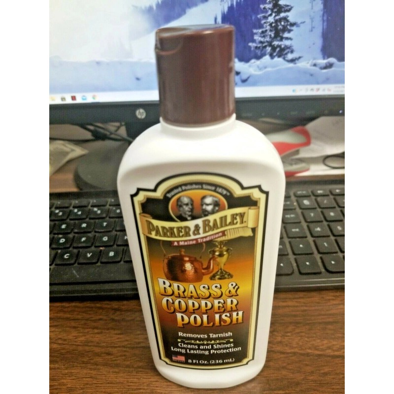 PARKER & BAILEY BRASS & COPPER POLISH CLEANER CLEANS, SHINES,