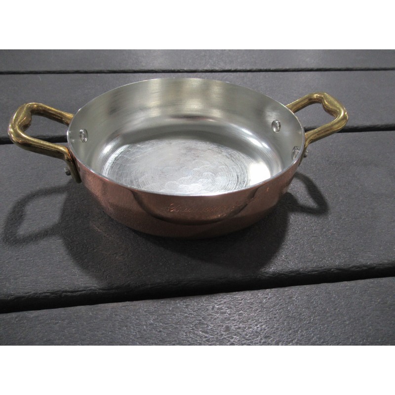 Pentole Agnelli Agnelli Cookware Copper Mini Round Omelette Pan Restaurant