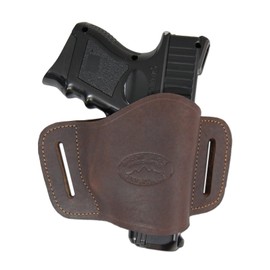 Barsony Brown Leather Quick Slide Holster for Sig Sauer P320 M18 3.9" Right