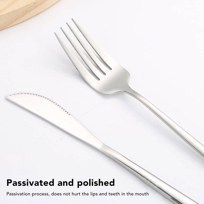 Cutlery Set Stainless Steel with 6 Dessert Spoon 6 Spoon