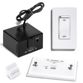 Wall Switch Remote Control Kit,On/Off Wall Mounted Control Set for Millivolt Gas Fireplace Valve System, Compatible with Ambient,Majestic,Skytech,Vermont Fireplace,Fire Pit,Stove and More