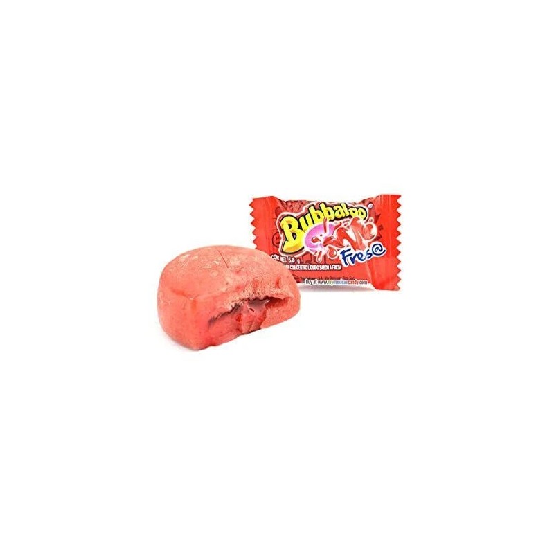 Bubbaloo Strawberry Chewing Gum (47 pieces)