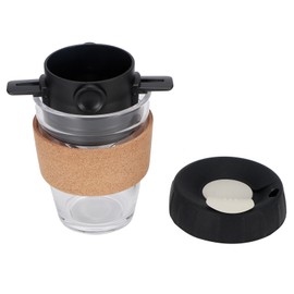 Reusable Drip Coffee Tea Holders Funnel Dripper Portable Stainless Steel Coffee FilterBlack