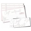 Paper 'n Such 25 Blank Gift Certificates -Small Business Boho