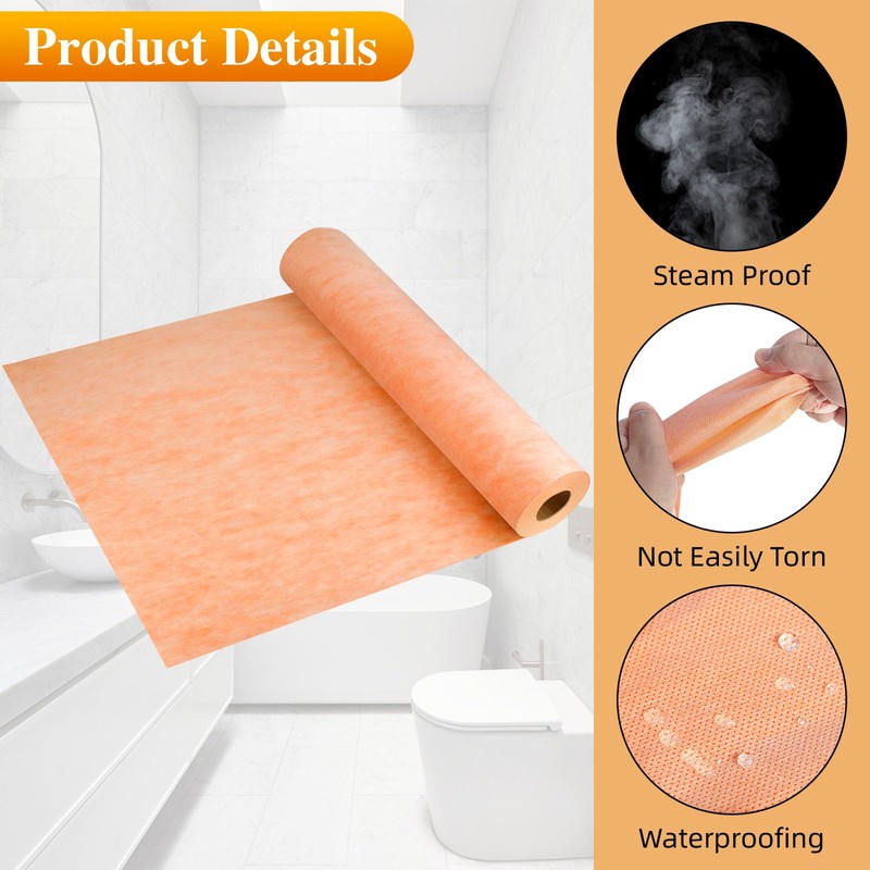 Waterproof Membrane Band for Shower, Tile Waterproofing Membrane Underlayment for