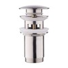 Keymark Universal Drain Fitting with Overflow Brushed Nickel - Keymark