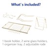 BESTHLS Bathtub Tray Caddy for Luxury Bath Expandable Extra Wide