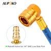 Aupoko A/C Retrofit Valve with Dust Cap, R12 R22 to