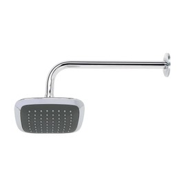 Foset Aero R-510, Regadera cuadrada, plástica, 6", con brazo, Aero