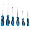 Pro User 6pc Blue Magnetic Chrome Vanadium Pozidriv Screwdriver Set