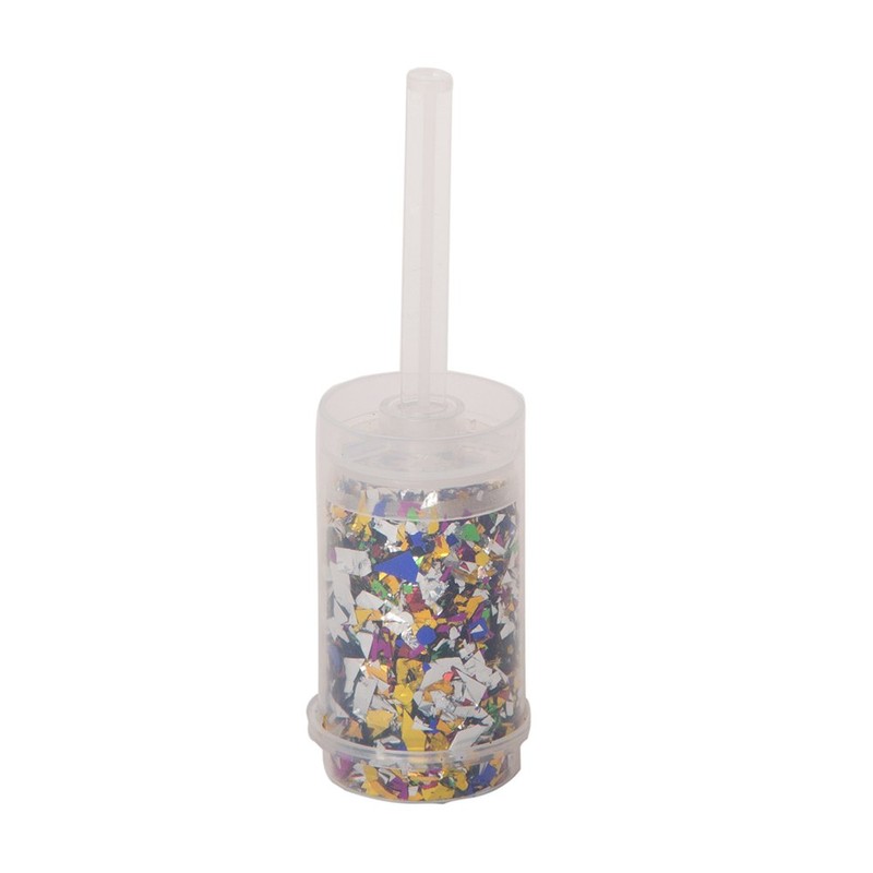 Multicolor Foil Confetti Push Popper - 1 Pc. - Perfect