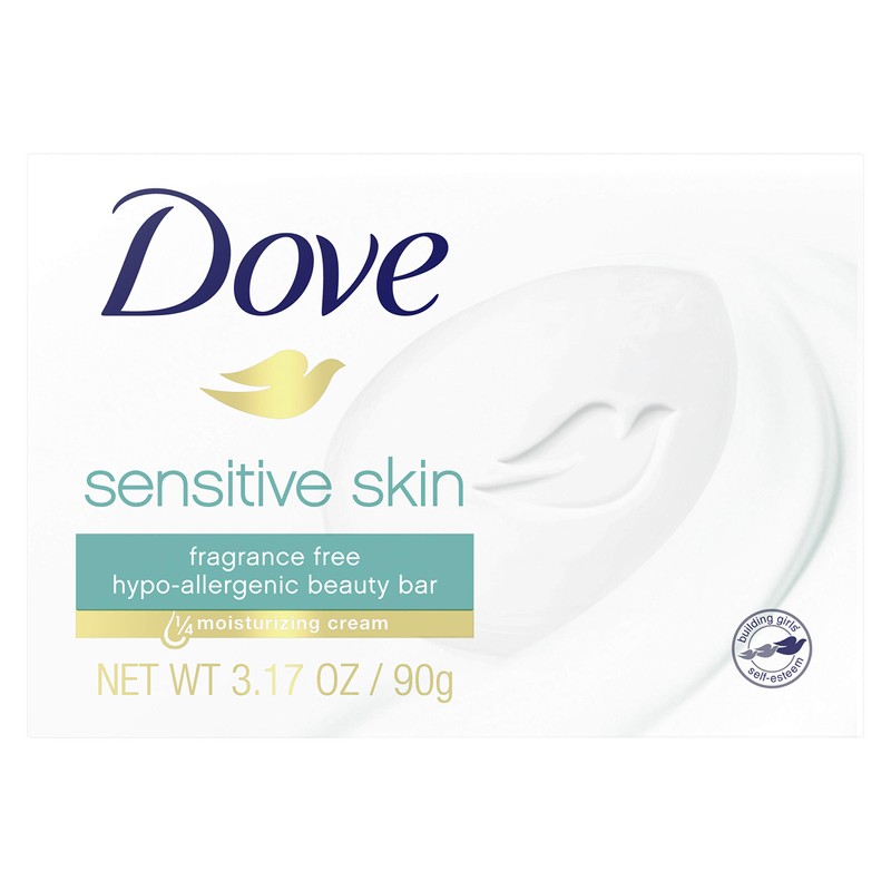 Dove, Bar Soap for Sensitive Skin 3.15 oz 25.2 Ounce,