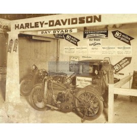 FIRST HARLEY DAVIDSON MOTORCYCLE DEALERSHIP 1918 8X10 PHOTO