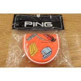 Ping NEW Rare PING Decal Mallet Putter Cover Headcover  35955-01 + FREE SHIPPING