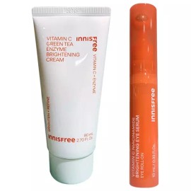 Innisfree 이니스프리 대용량 비타민C 잡티토닝크림 / 캡슐 수분크림 80mL+비타민C 나이아신아마이드 브라이트닝 아이세럼 10mL Innisfree Large Capacity Vitamin C Dark Spot Toning Cream / Capsule Moisturizing Cream 80mL + Vitamin C Niacinamide Brightening Eye Serum 10mL