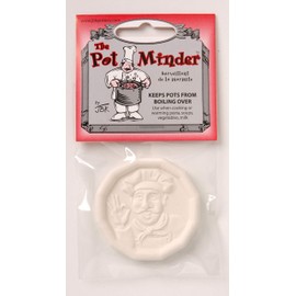 JBK Pottery Pot Minder Boil Disk (Keeps Starchy Foods From Boiling Over, Plus Adds Audible Cue to Boiling Water) - Set of 3