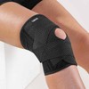 X-Type Knee Support Brace for Fitness, Tennis, Running, and Hiking Black/L 10ea