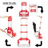 FCH Folding Hand Truck, Aluminum Portable Folding Hand Cart,165lbs Capacity