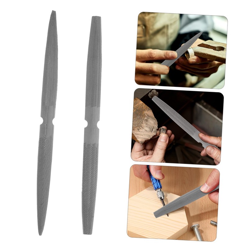ORFOFE 2pcs Double-ended Wax Carving Files Jewelry Wax Carving Tool