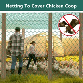 Bird Protection Net, Chicken Net, Garden Net, Poultry Net, Pond Net, Fruit Protection, Pool Net, Made of 36 Threads, Mesh 5 cm, UV-Resistant, Robust & Reusable, for Garden, Balcony or Pond (4 m x 10 m