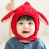 New Cartoon Baby Winter Knit Hat with Thick Plush Rabbit Ears, Full Ear Protection, Recommended for 3-15 Months (Head Circumference 44-49cm) Size/A-224 M White 3ea