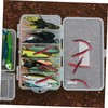 Outanaya Fishing Worm Lures 30pcs Floating Soft Bait Kit Real
