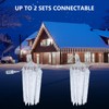 Icicle Lights Outdoor, 30Ft Meteor Shower Lights with 20 Tubes,