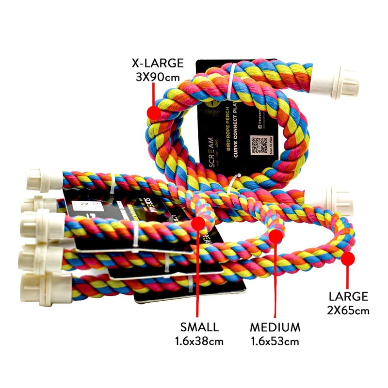 Scream Bird Rope Perch 1.6x38cm